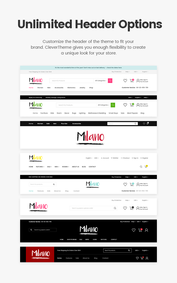 Milano - Drag & Drop Multilingual Responsive Shopify Theme - 6